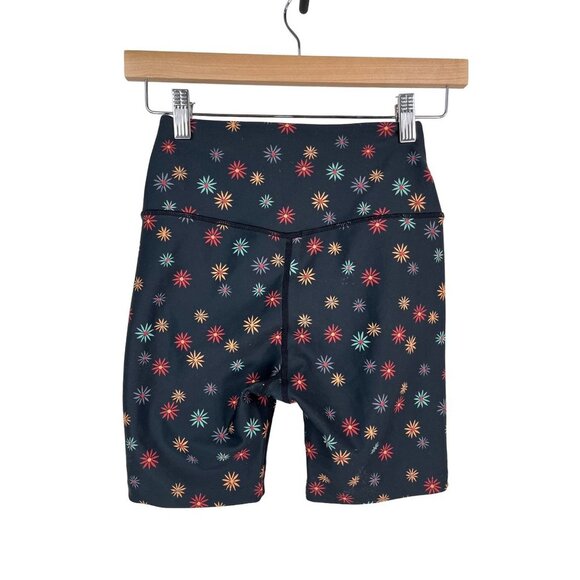 Split 59 Ava High Waist floral bike shorts sz S - Picture 2 of 8